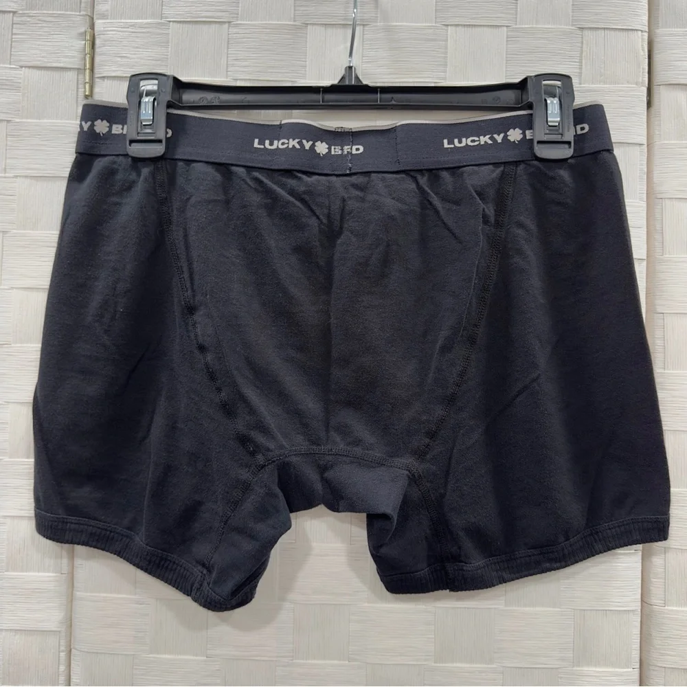 Lucky Brand Men's Size M/L Black Boxer Briefs Shorts
